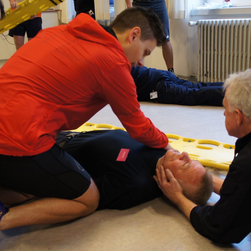Fra en tidligere optagelsesprøve for ambulancefolk