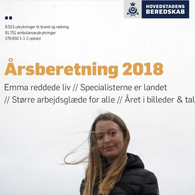 Forsiden af "Årsberetning 2018"