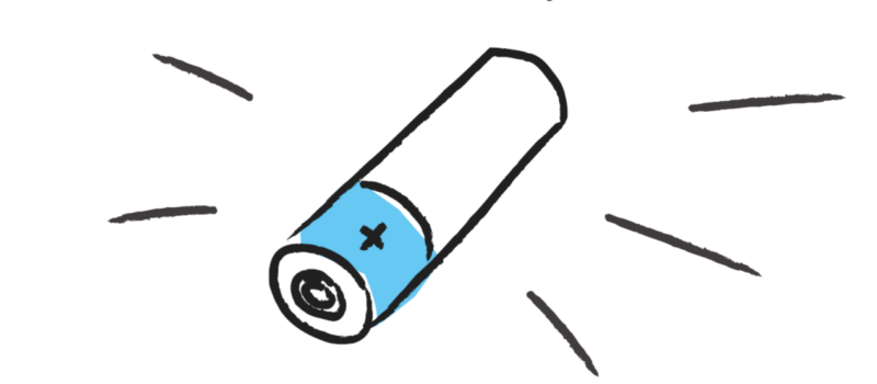 Illustration af batteri